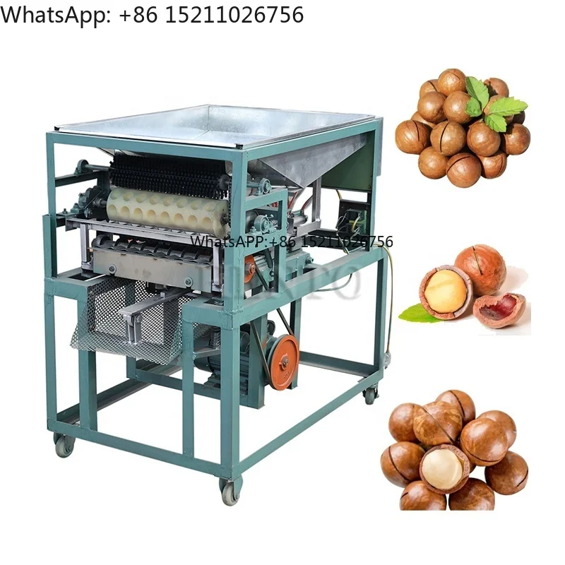 Durable Macadamia Cover Cutting Machine / Macadamia Nuts Breaking Machine / Macadamia Nuts Crusher