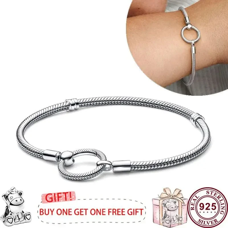 Hot Selling 925 Sterling Prachtige Eeuwige Liefde Hart Vrouwen Originele Logo Armband Voor Kraal Hanger Diy Charme Sieraden