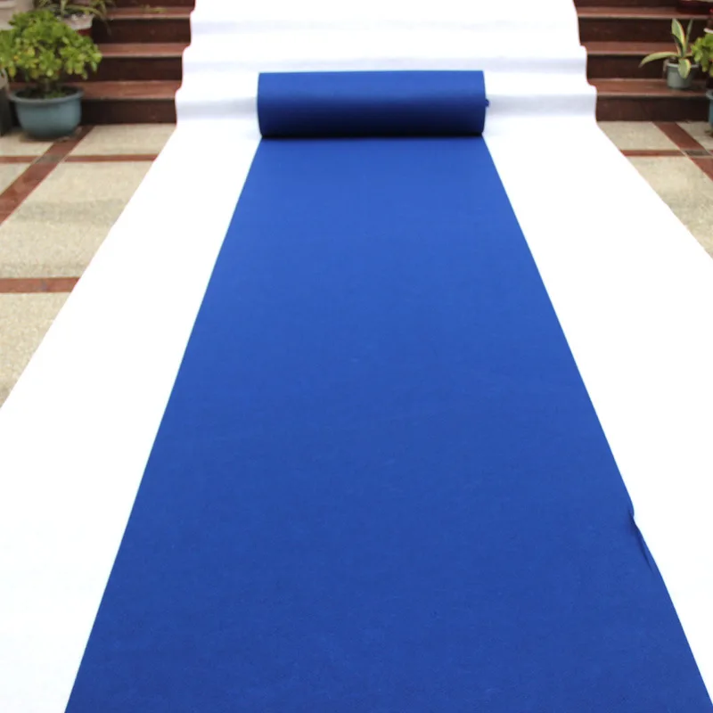 Dark Blue Carpet Stage, Physical Store Opening, Disposable Event Carpet, Wedding Event Decor, Custom Size, Easy to Install