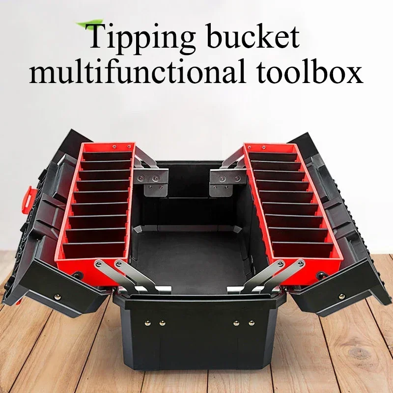 Plastic Toolbox Hardware Storage Case Home Multi-function Car Repair Box Tool Container Case Large Electrician Tool Box