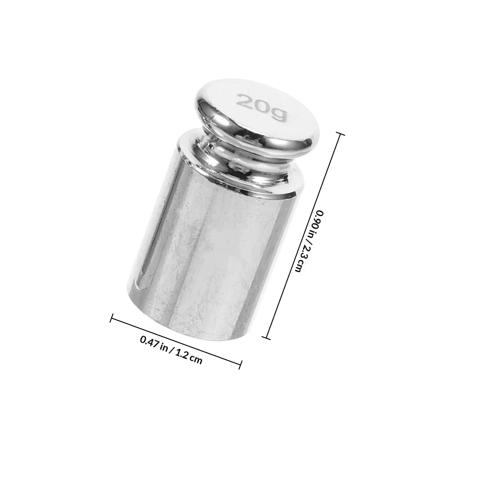 5Pcs Calibration Weight Set Steel Chrome Finish Accurate Digital Scale Balance Small Gram Weights Portable Jewelry Kitchen