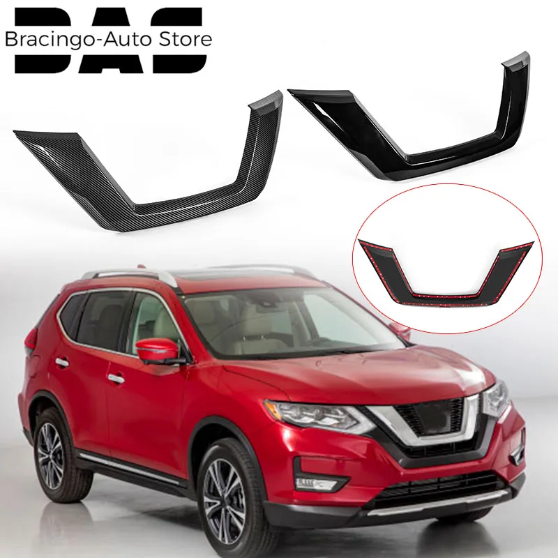 U Center Grid Front Grille Trim Molding Outer Decor Frame Strip Replacement Fit For Nissan X-Trail XTrail T32/Rogue 2017-2020