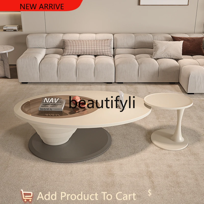 

Coffee table side table combination modern simple style special-shaped coffee table G1218