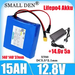 12.8V 15ah Lifepo4 battery pack 4s1p with 30a BMS for 12V equipment solar electric toy battery power supply