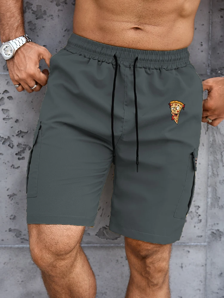 

Summer Cargo Short Pants Casual Knee Pants Jogging Gym Man Short Multi-Pocket Work Pants Tactical Shorts Men Bermuda Baggy Pants