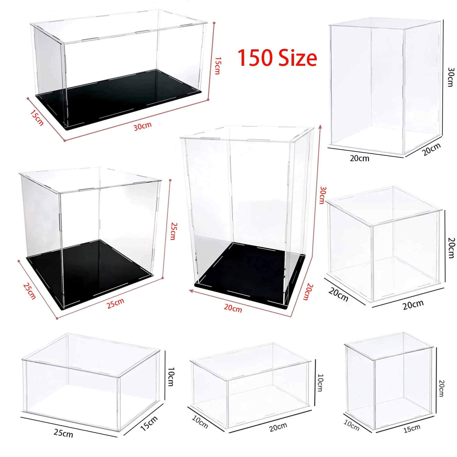 

Assemble Clear Acrylic Case for Collections, Acrylic Display Cabinets for Protect Action Figures,Organizing Toys, Modles,Dolls