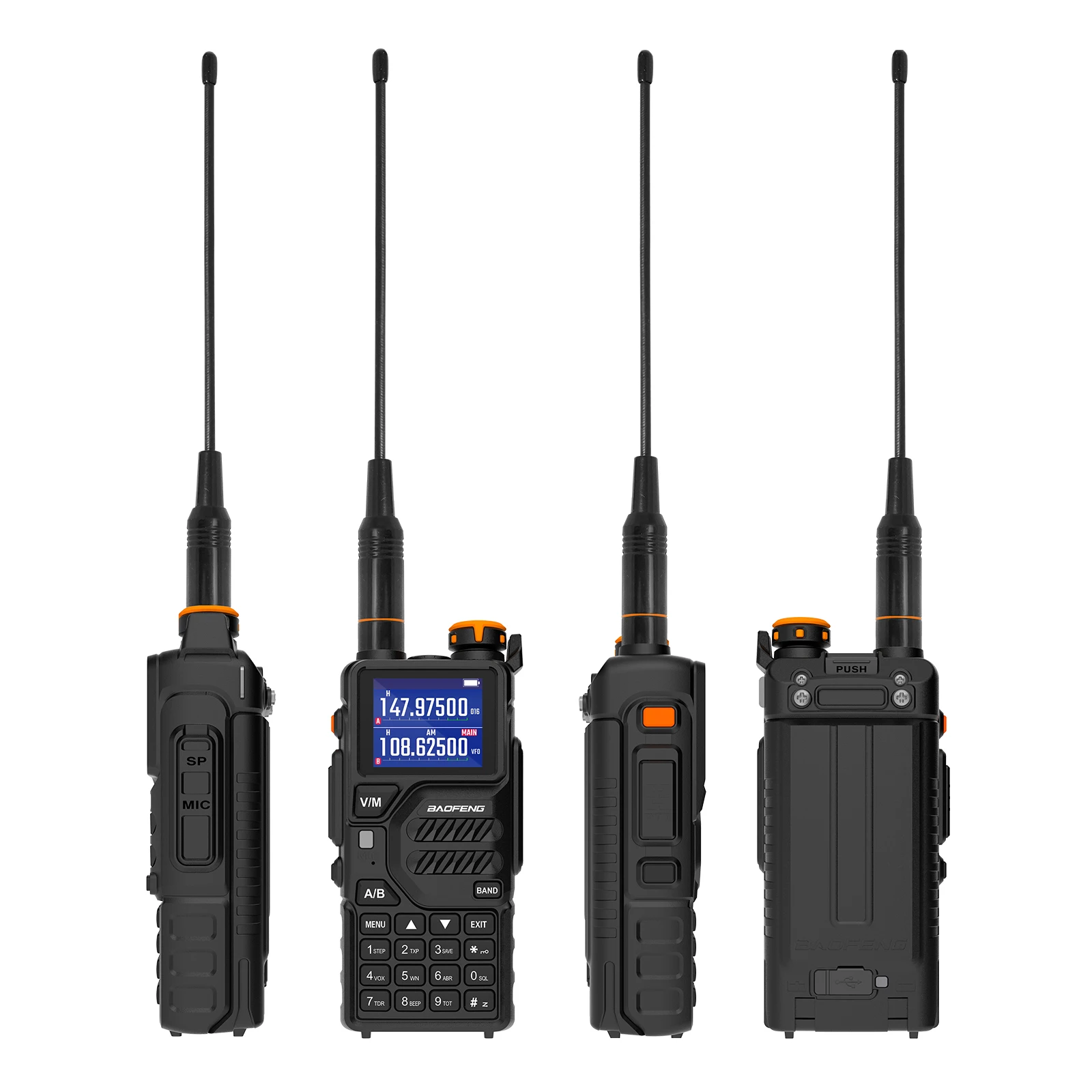 Baofeng-Talkie-walperforé UV K5 Plus, radio portable Am Fm TwoWay, station de communication AmPuebHam, radios récepteurs sans fil longue portée