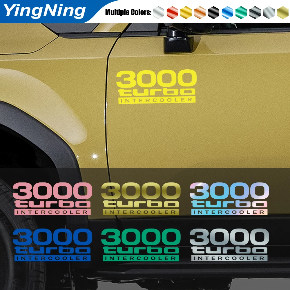 Vinyl Sticker For Toyota Land Cruiser Prado 90 120 Trunk 3000 Turbo Reflective Decal Fender  Intercooler Graphics  Accessories
