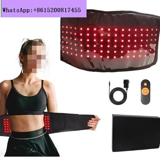 1pcs Belt intelligent remote control hot compress high power vibration waist protection