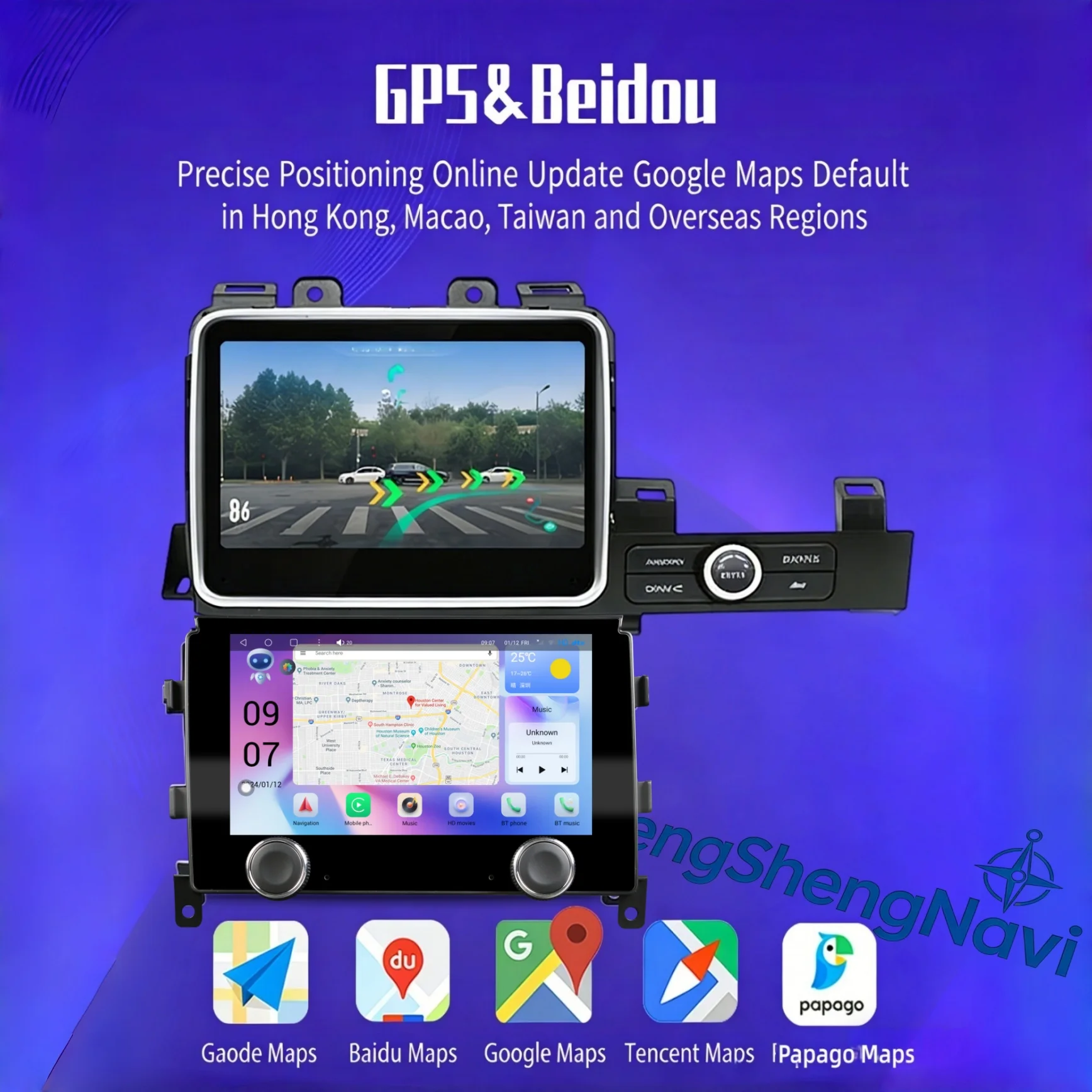 9.7 Inch Car Radio Multimedia Video Player for Nissan GT-R GTR R35 2008-2015 GPS Navigation Android13 CarPlay 4G Wi-Fi Rear View