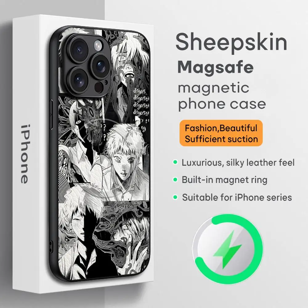 

Anime The Summer Hikaru Died Phone Case For iPhone 17 16 15 14 13 12 11 Plus Pro Max High-end Luxury Magsafe Sheepskin
