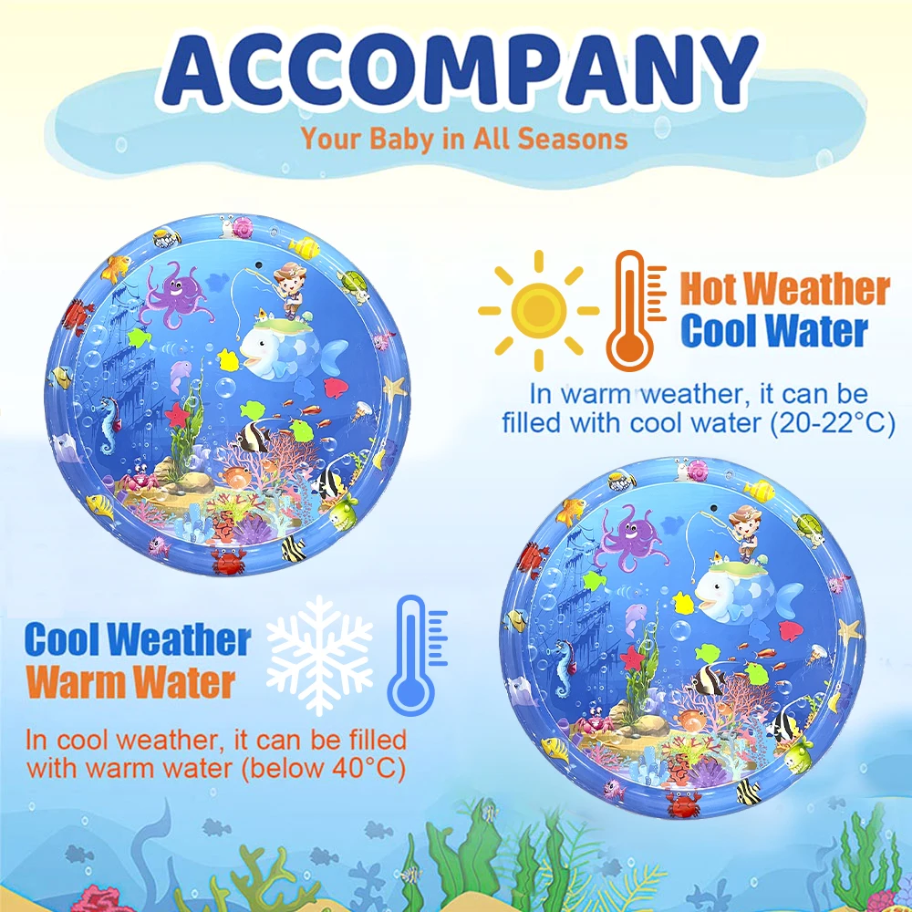 大型の新しいインフレータブル水遊びマット |   PVC クロールマット 海釣り 漫画 クールな夏の楽しみ 非毒性&ポータブル