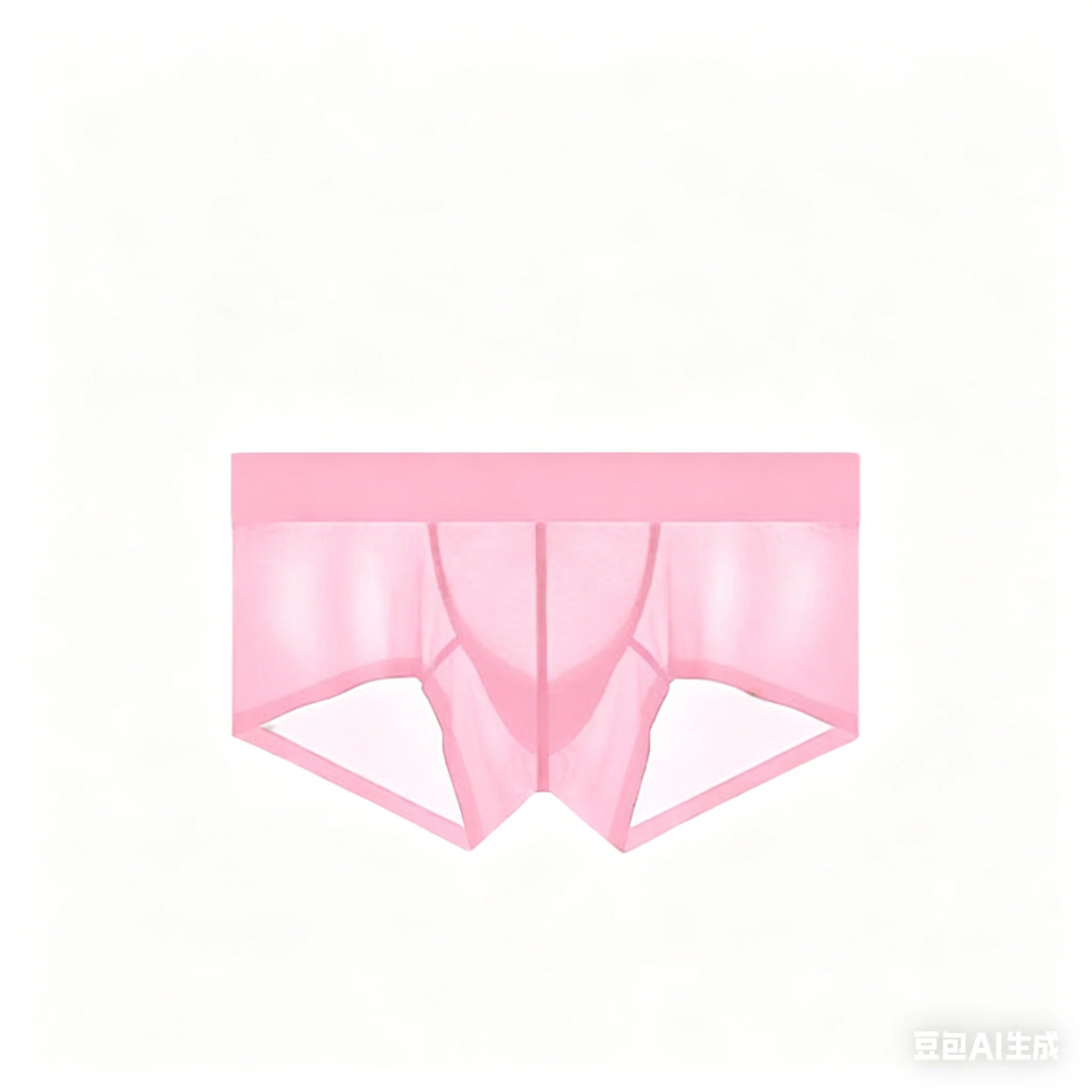 Men's Sheer Ice Silk Boxers Summer Ultra Low Rise Breathable Sexy Trunks Youth Fashion U Pouch Boxy Underwear Sports Underpants