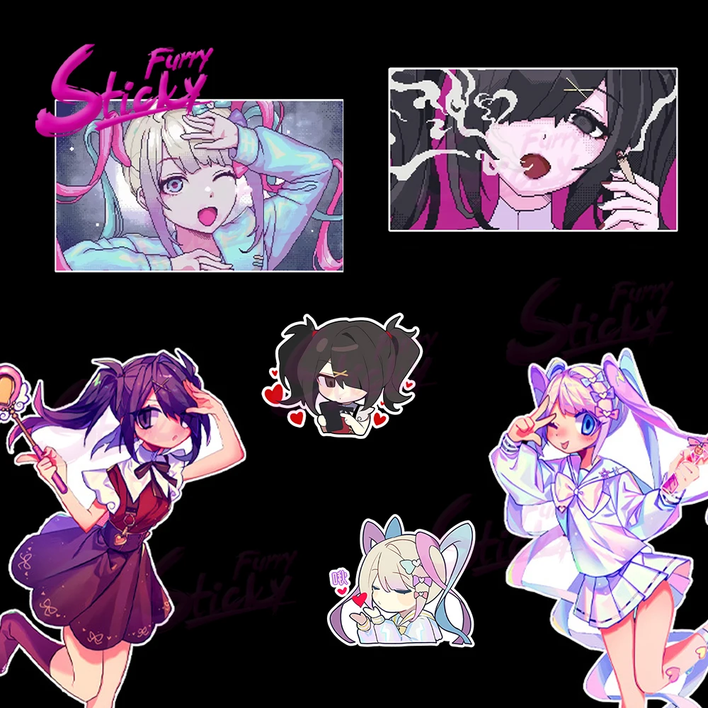 

Furry Sticky NEEDY GIRL Sticker Sailor Girl Anime Car Sticker Car Decal for Helmet Trunk Laptop Decal Car Accessories