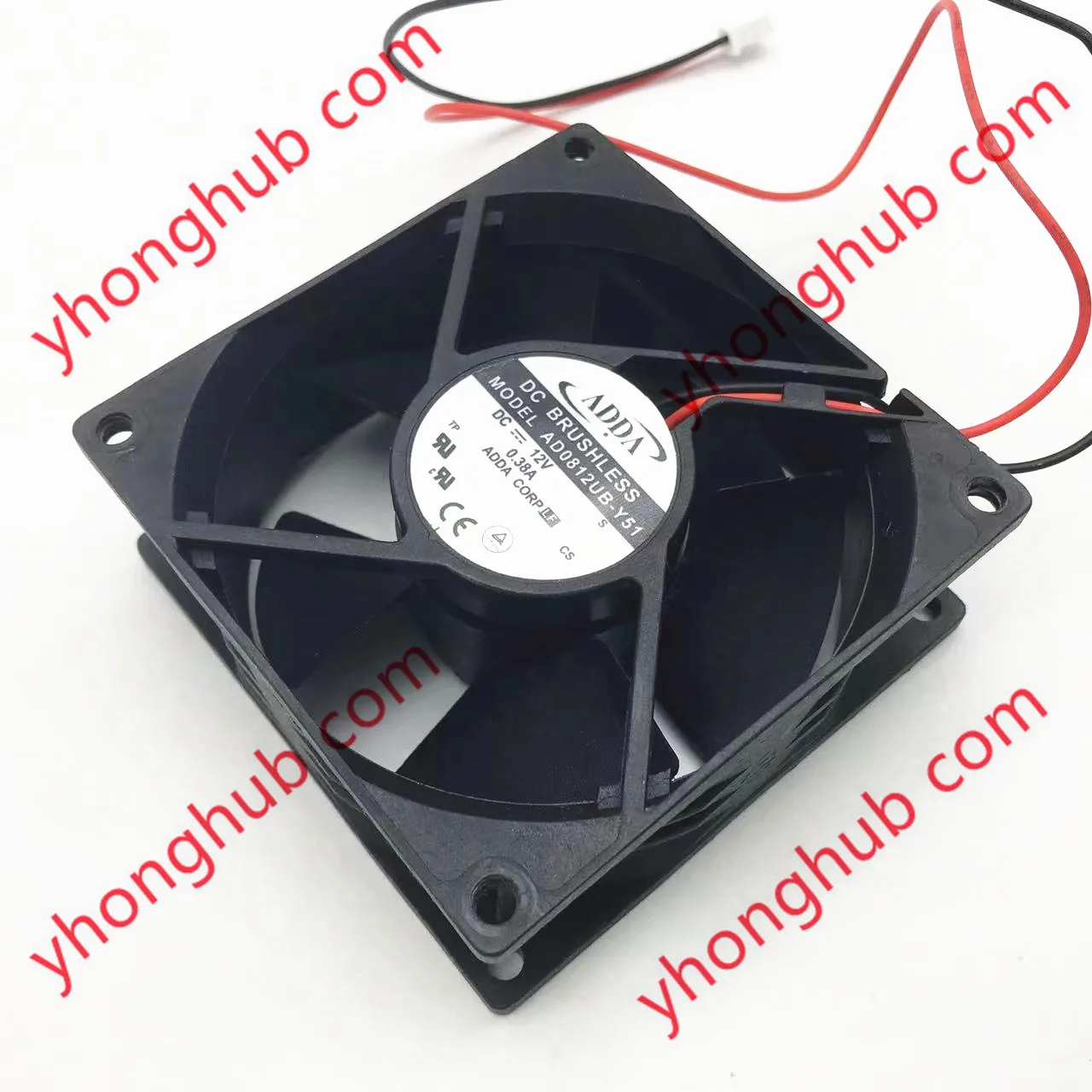 ADDA AD0812UB-Y51 S DC 12V 0.38A 80x80x32mm Server Cooling Fan