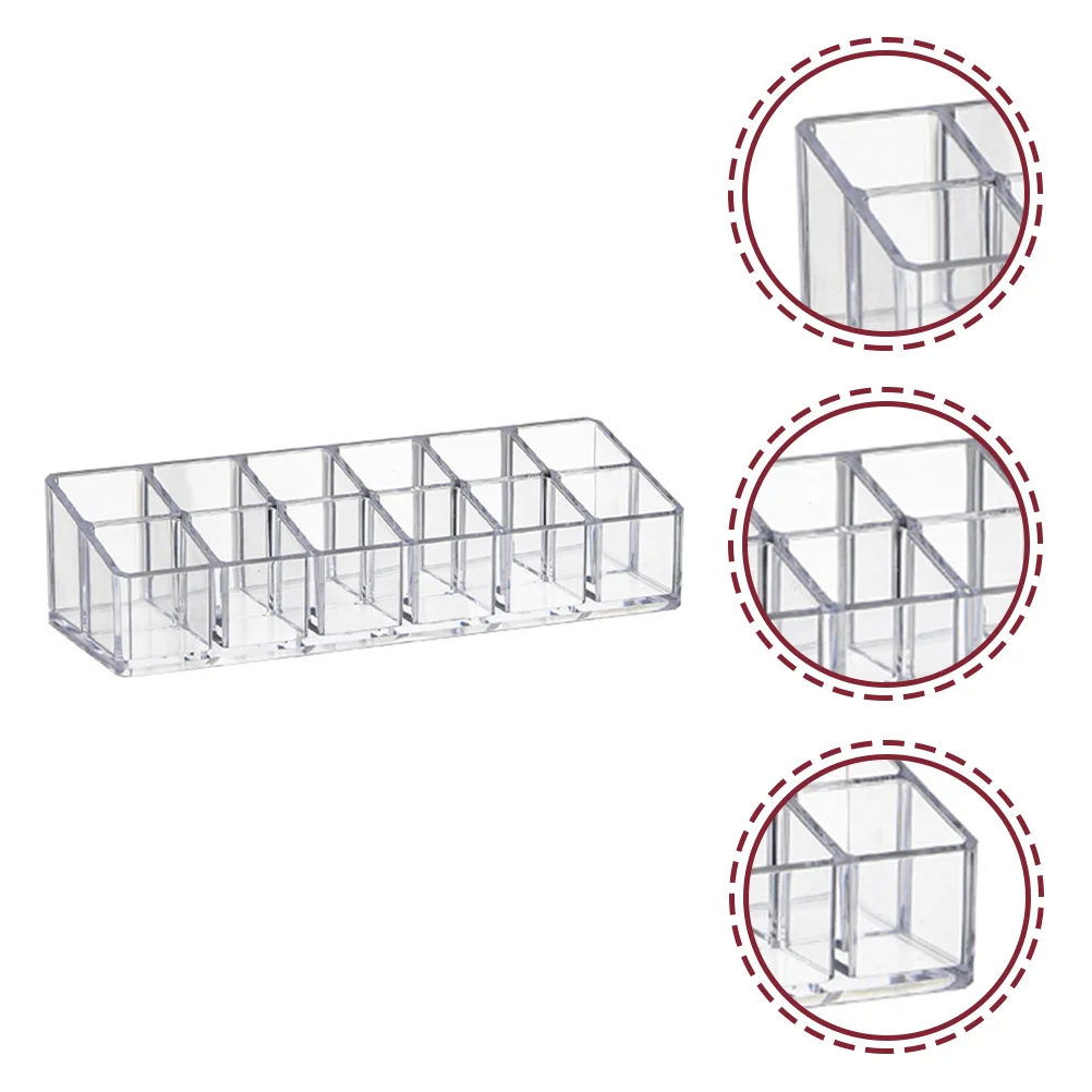 2 ชิ้นชั้นวางลิปสติกกล่องเก็บลิปกลอสผู้ถือ Clear Rack Organizer สําหรับ