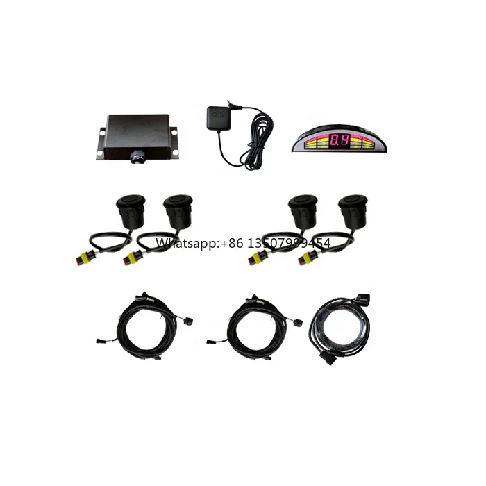 

24V Vehicle Right/reverse Blind Spot Detection radar Sensor 2 Pcs for Right Side 2pcs for Backup