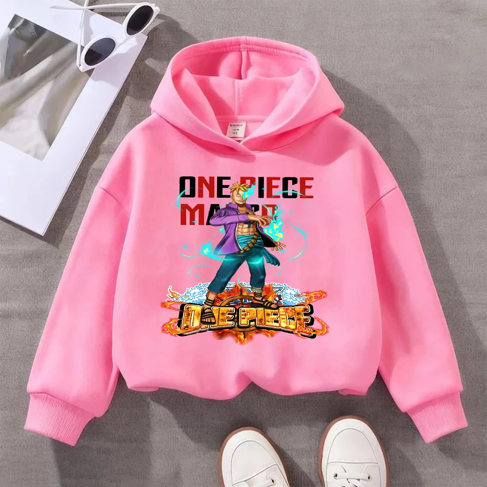 

Kids' Hoodie with One Piece Donquixote Doflamingo Print, Anime - Themed Casual Sweatshirt for Children Soft Comfortable Pullover