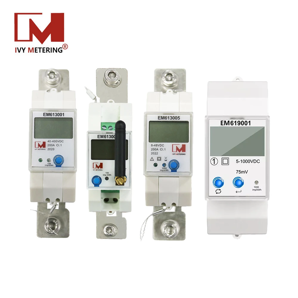Modbus dc Energy Meter para Pilha de Carregamento Energia Renovável Em613001 Em613002 Em613005 Em619001 Rs485