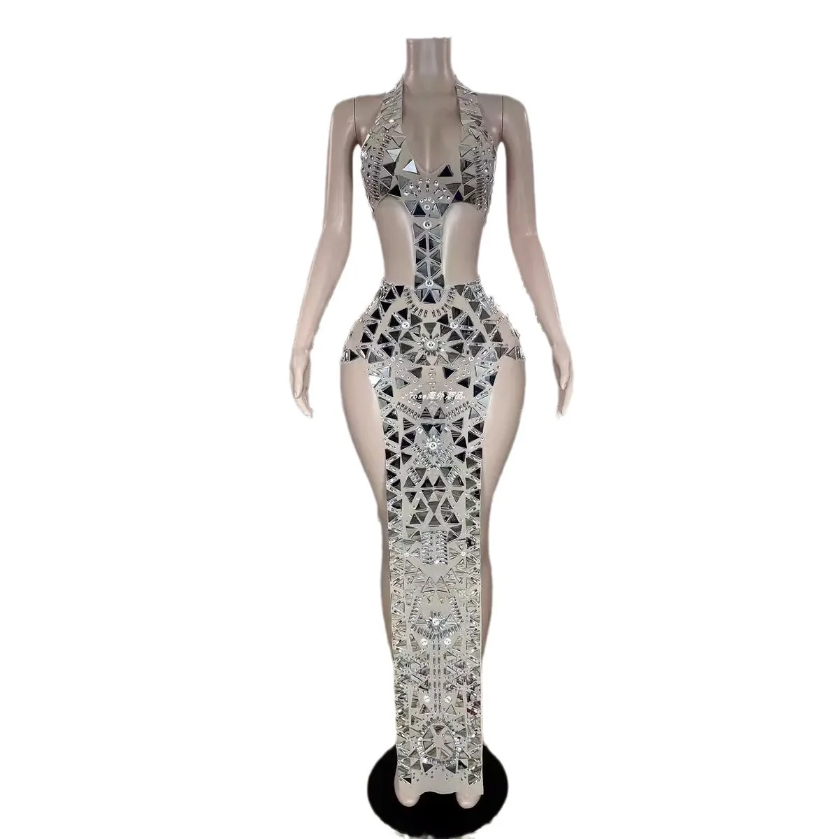 Robe De soirée exotique pour femmes, paillettes scintillantes, bande De diamant, robe d'invité De mariage, robe De remise De diplôme