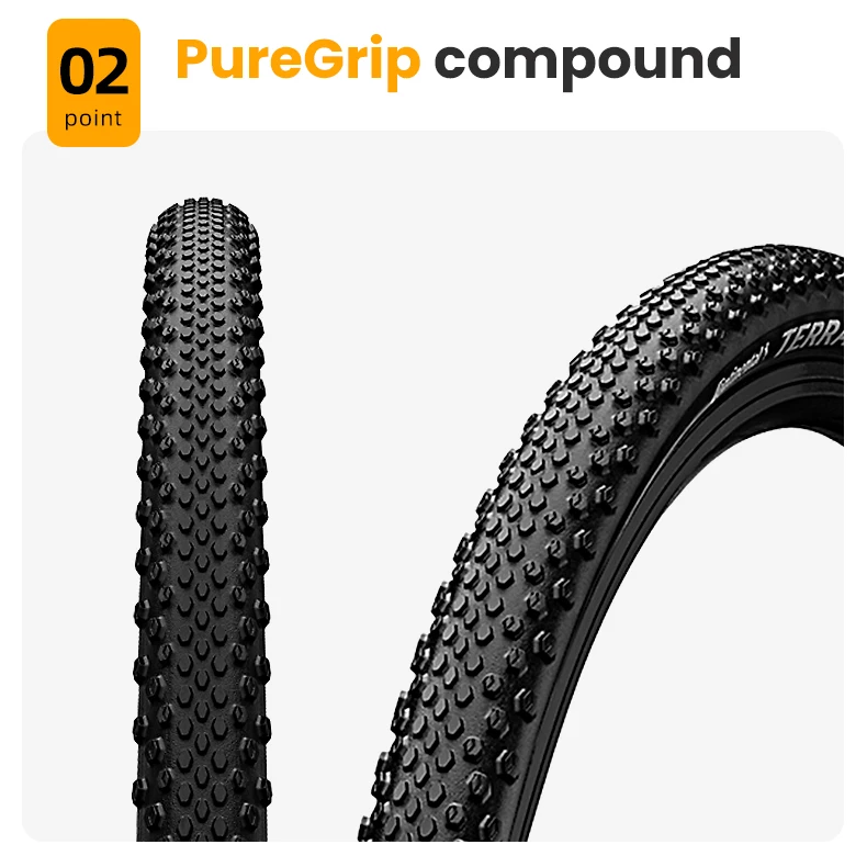 Continental Terra Trail 700 x35c 700 x40c Rennrad Draht wulst Reifen E25 Shield wall System Puregrip Compound keine Faltung 3/180 tpi – Detail 4