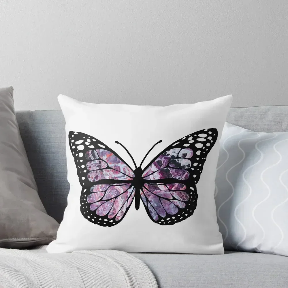 amethyst butterfly Throw Pillow Bed pillowcases Decorative pillowcase pillow