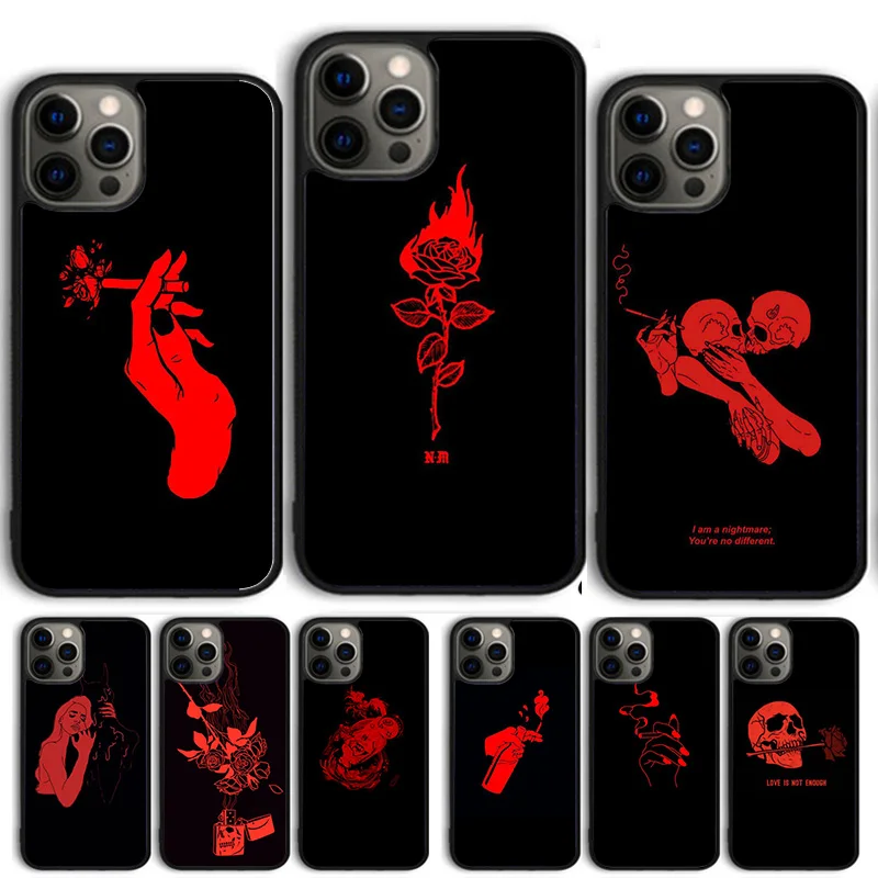 Red Doodles Aesthet…