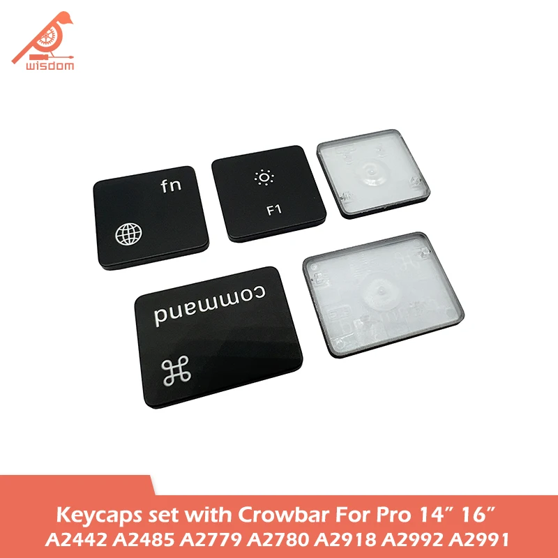 Laptop A2442 A2485 A2779 A2780 A2918 A2992 A2991 Keycaps Keys Key Cap Set for Macbook Pro M1 M2 M3 14" 16" Keyboard Repair