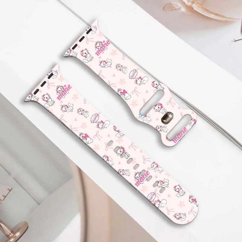 

Colorful Disney 6 Strap for Apple Watch 46mm 44mm 42mm 41mm Silicone Band Replaceable Watchband for iWatch 11 10 9 8 SE