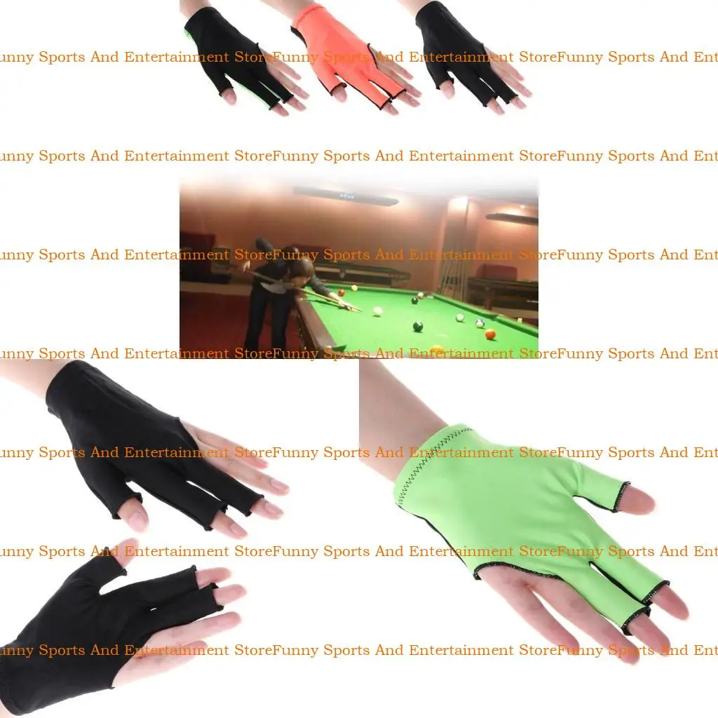 

C4DE Bool Gloves Бильярд влево правая рука 3 Пальцы дышащие бильярды перчатка для снукера Cue Sport Man Women Elastic Glove