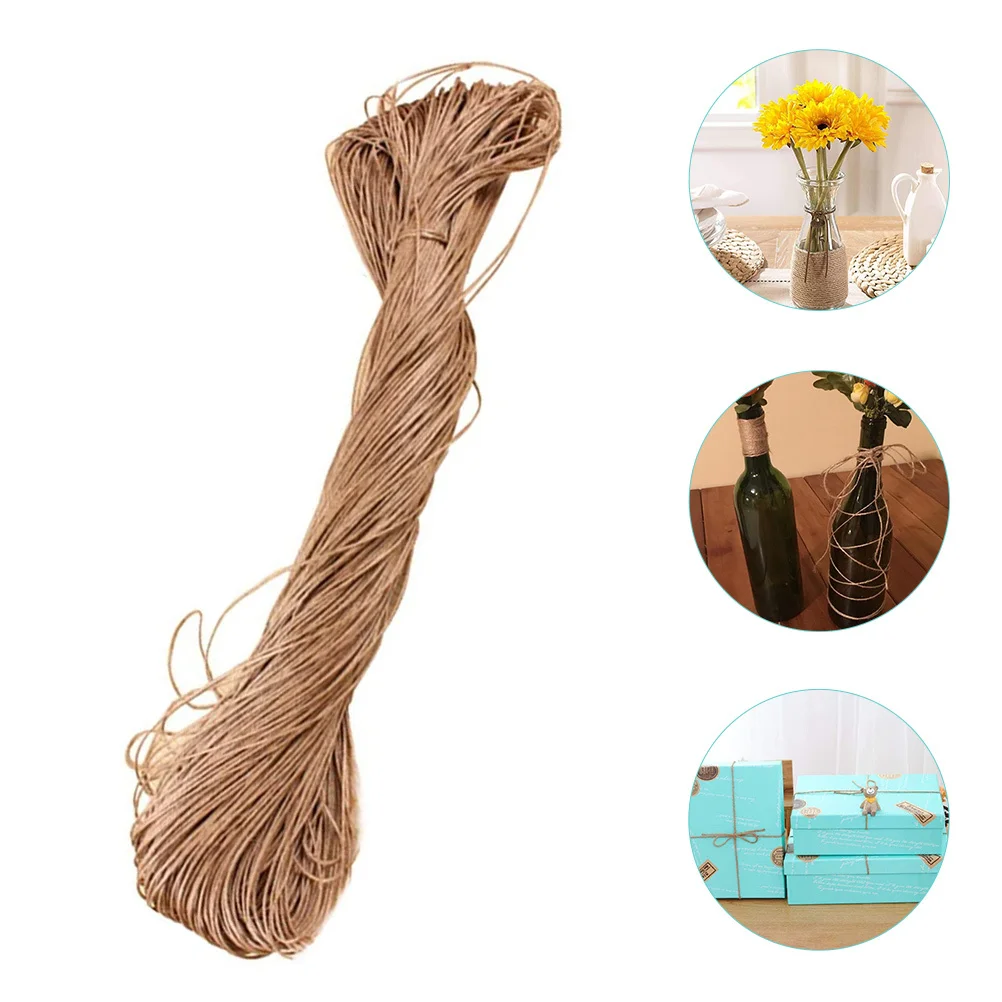 

Premium 10Meters Jute Gift Packaging Party Diy Crafts Decorative Twine Binding Natural Decor Handworked Twine Lightweight Rope