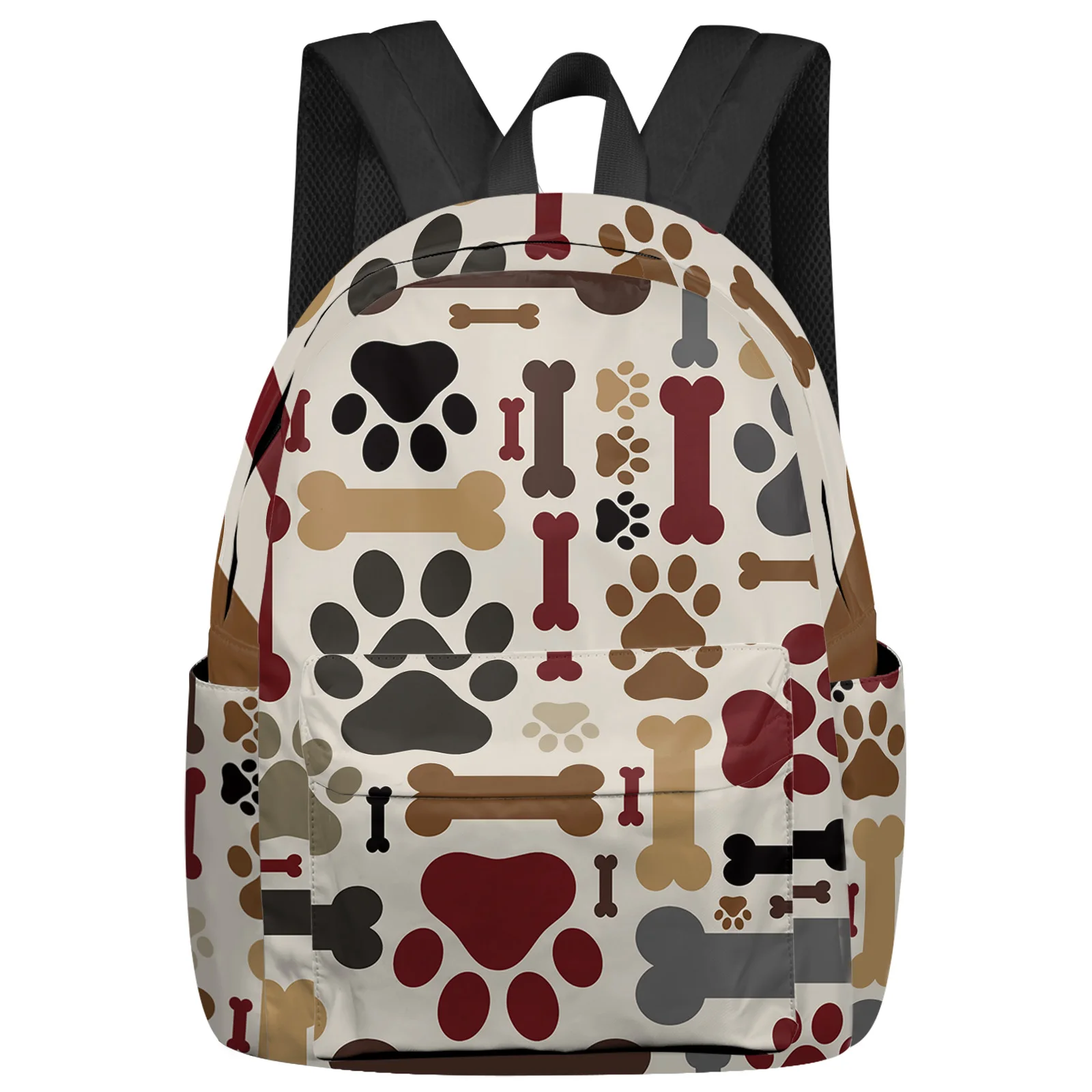 

Pet Dog Paw Bone Color Feminina Backpacks Teenagers Student School Bags Laptop Backpack Men Women Female Travel Mochila