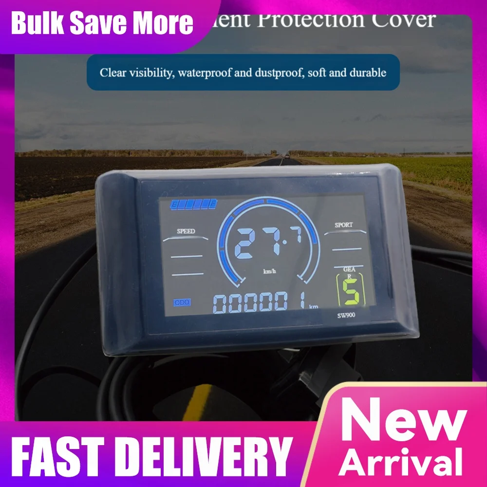 SW900 Display Panel Rainproof Protector Silicone Transparent Protective Sleeve E-Bike LCD Panel Covers Electric Bike Accessories