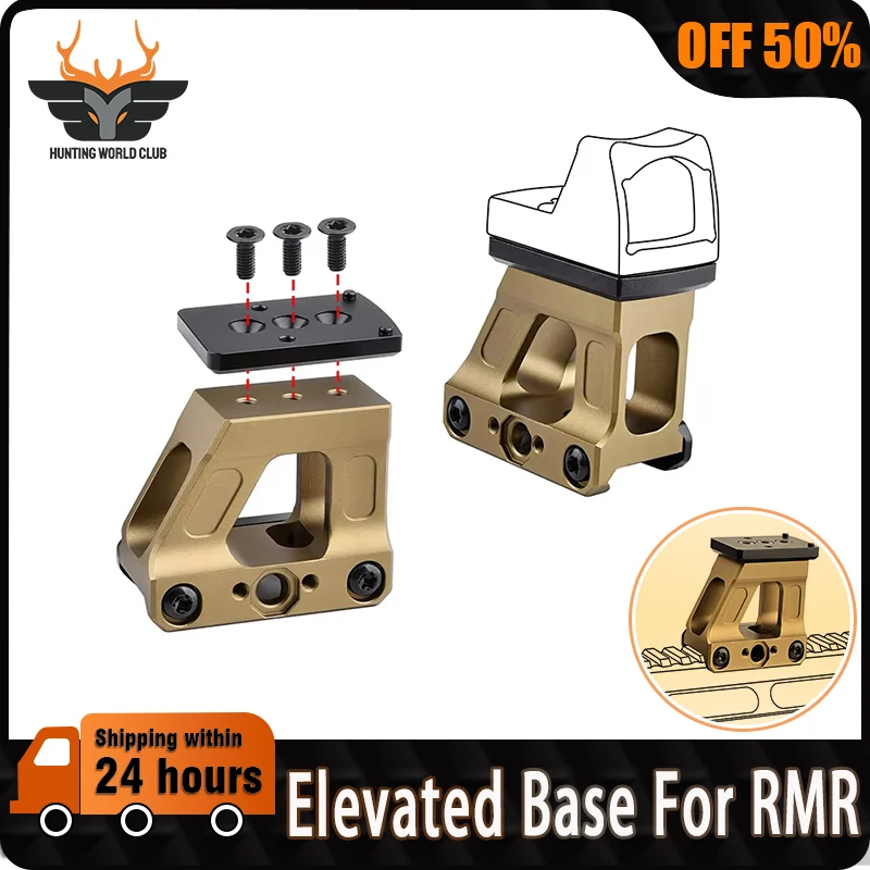 

WADSN UN FAST MRDS FTC Tactical Elevated Base For RM Red Dot Sight 2.26'' to Optical Centerline Airsoft Mounts OMNI Accessory