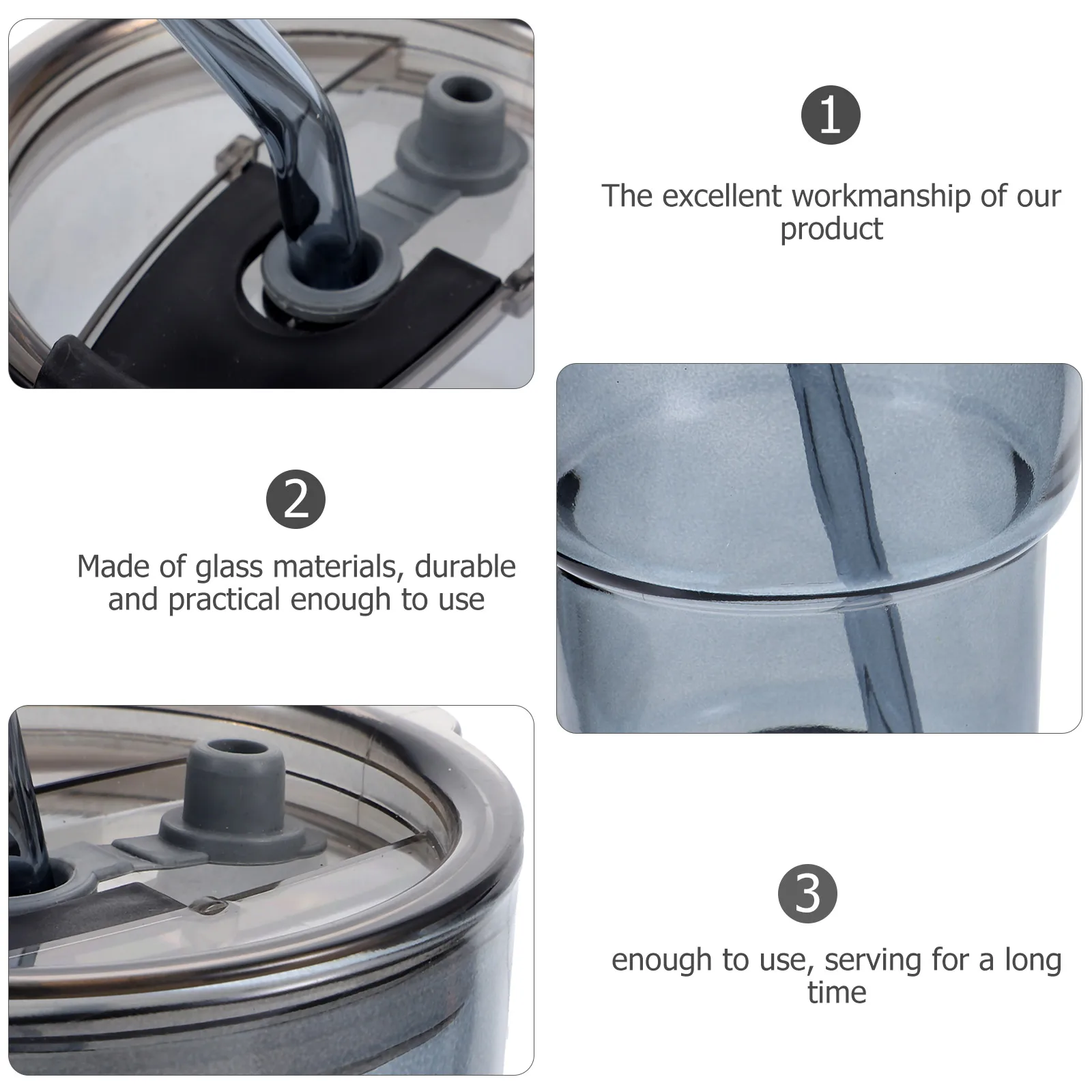 

Glass Drinking Bottle with Straw for Cold Brew Coffee Iced Tea Juice Milk Reusable Glass Tumbler with Tight Seal Cap Easy Clean