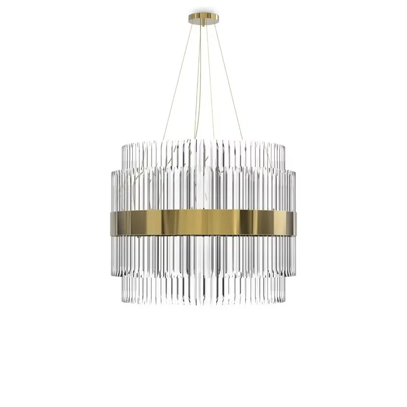 2026 Modern Home Smart Adjustable Height Energy Saving Chandeliers Lights Crystal for Indoor Dining Table Living Room 3-Year