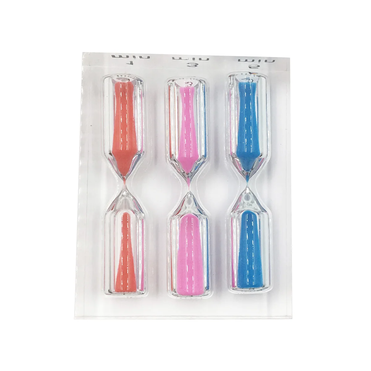 

3Pcs Colorful Sand Timer Set 1Min 3Min 5Min Crystal Hourglass for Brushing Teeth Sauna Tea Brewing Sand