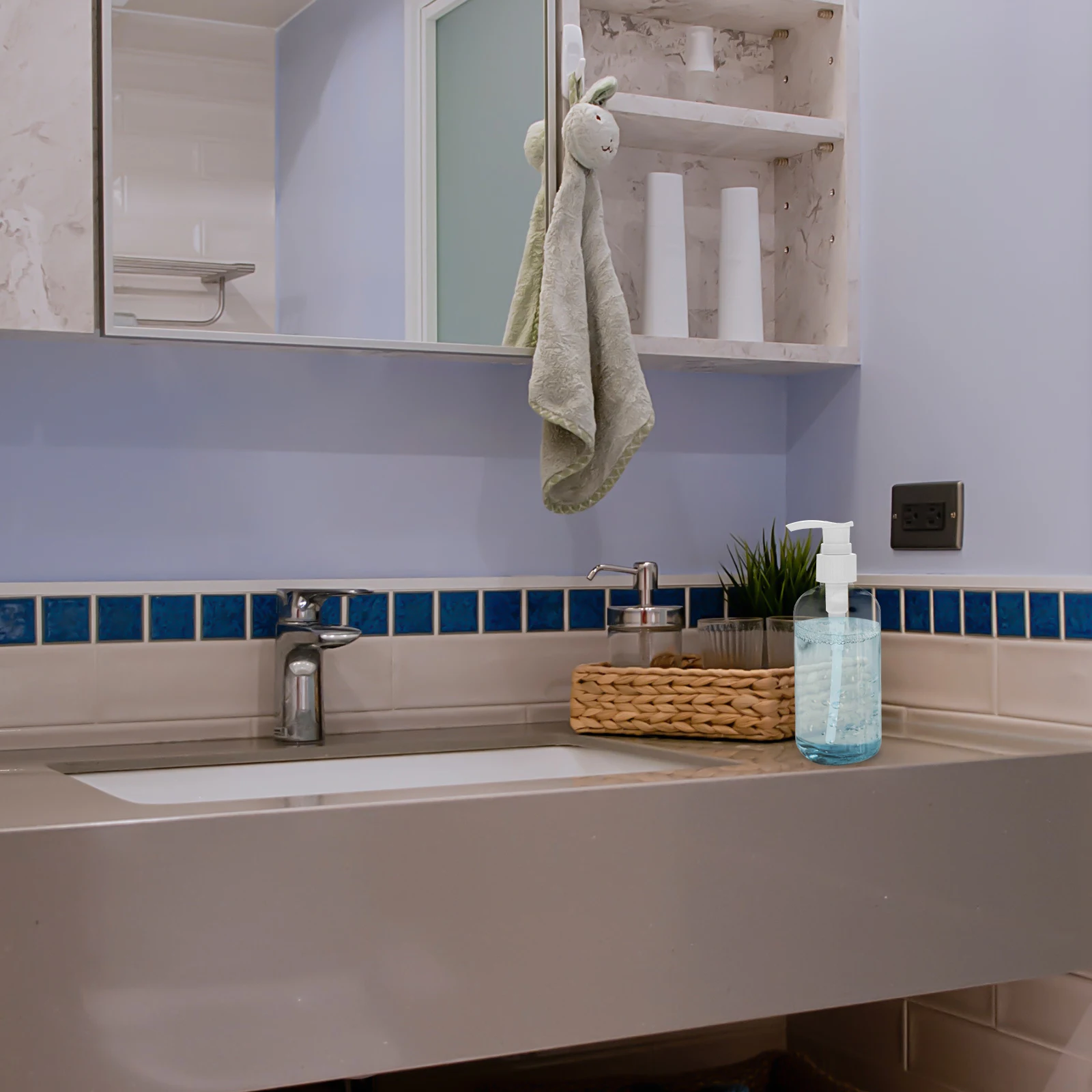 

5Pcs Safe Material Lotion Dispenser Bottles Press Pump Design for Hand Soap Shampoo Shower Gel Reusable Storage