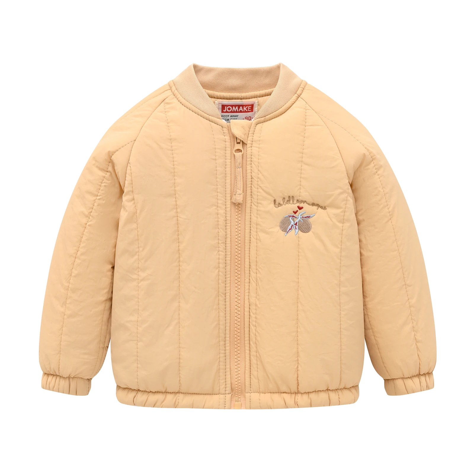 

2025 New embroidery in autumn and winter Korean children cartoon cute and velvet fashion Joker coat, for 1-6 Yeras old