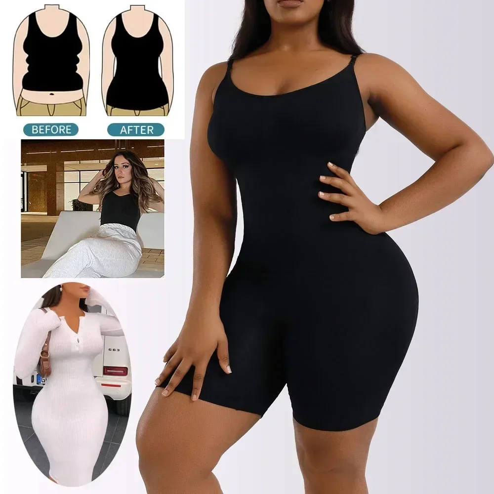 Mujeres Shapewear Bodysuit for Tummy Control Seamless firme Plus Size cintura Trainer body shaper Bodysuit