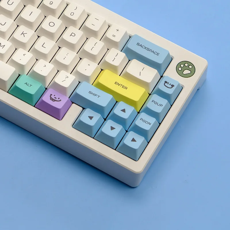 

Chalk keycap PBT original simple and fresh hot sublimation suitable for 87 98 104 key mechanical keyboard cap personality
