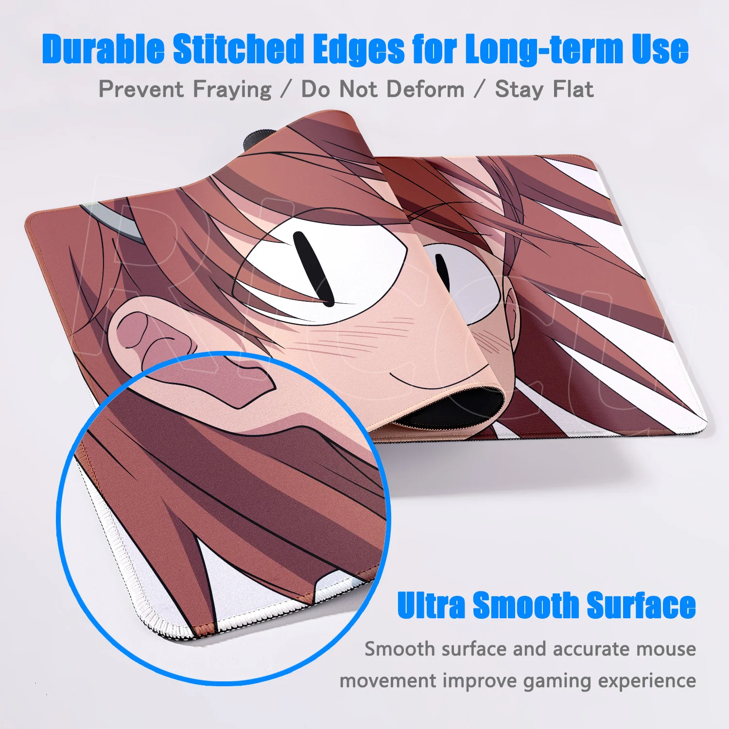 أنيمي لوحة ماوس السكك الحديدية العلمية المعينة Kawaii أنيمي فتاة حصيرة مكتبية ملحقات ألعاب الكمبيوتر المحمول Prime HD لوحة المفاتيح عدم الانزلاق #4