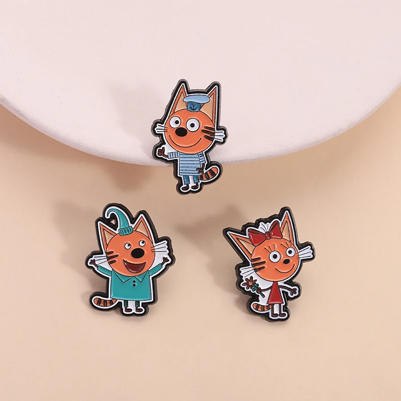 الكرتون الحيوان جمع المينا دبابيس لطيف القط ريموند الأخضر الوجه الكلب شخصيات الرسوم المتحركة دبابيس شارة التلبيب مجوهرات هدايا #3