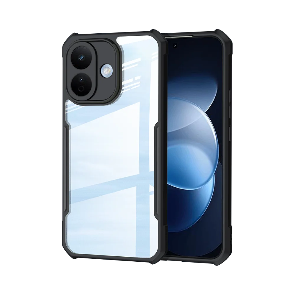 Etui Xundd na telefon Redmi Note 17 Pro Max z poduszką powietrzną, odporne na wstrząsy, przezroczyste, z ochroną aparatu, hybrydowa obudowa PC+TPU. — zdjęcie produktu 6