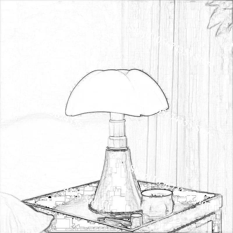 Italian Flower Desk Lamp Designer Creative Bedroom Bedside Study Personalized Bauhaus Eye Protection Acrylic LED Table Light