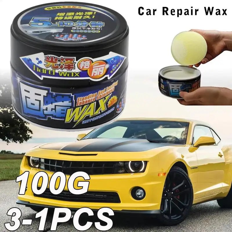 

Car Solid Wax Paint Care Protection Scratch Repair Hard Wax Polish For Clear Auto Coating Nano Polishing Paste Remove Scratches