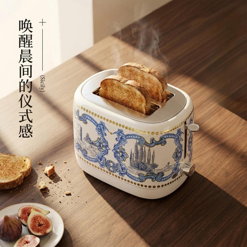Vintage Decal Toaster, Multifu - Breakfast Sandwich Maker ulasan dan harga