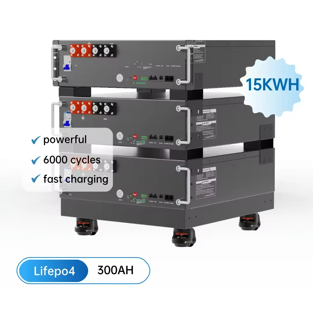 

Hybrid Grid System for Home 5kW 10kW 15kW 20kW 48V Lifepo4 Battery Storage 100Ah 200Ah 300Ah Solar Power IP65 Protection CAN