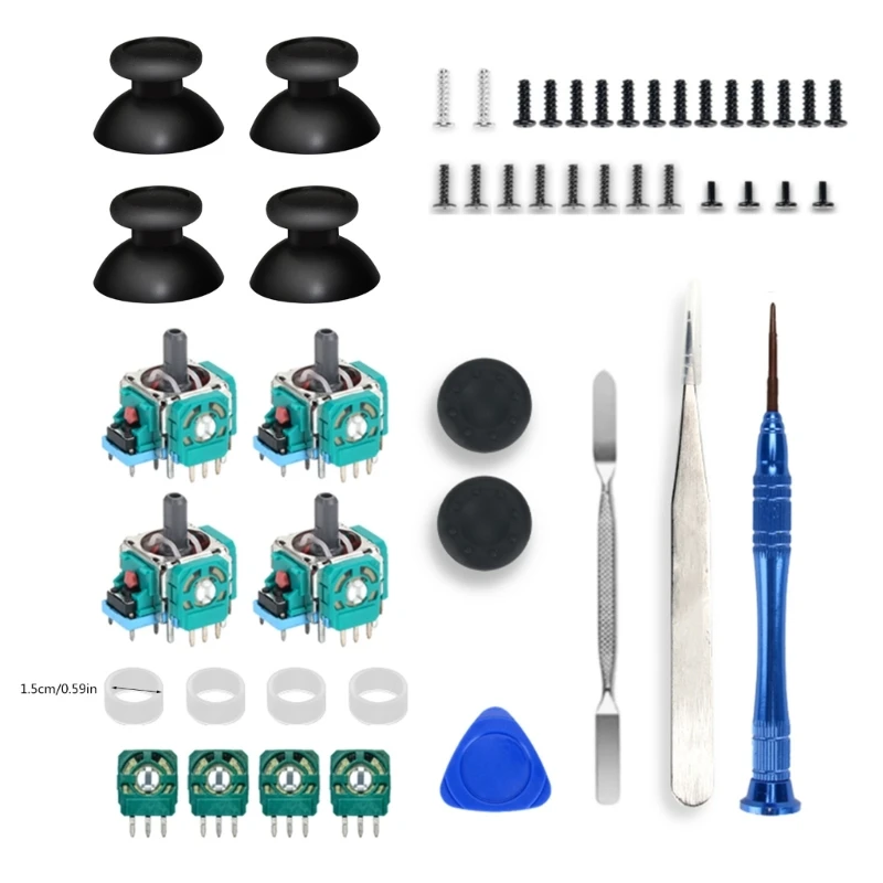 Joysticks Replacements for P5 Controllers, 3D AnalogSensor Wheel ThumbSticks Joystick RockerModule Repair N2UB