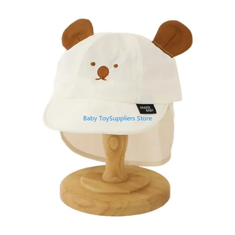 

R1WF Wide Brim Kids Sun Hat with Neck Coverage Dry Hat Nylon Hat for Beach & Outdoor